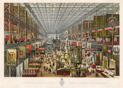 Le Département Britannique, Vue vers le Transept, Grande Exposition, 1851 - English School