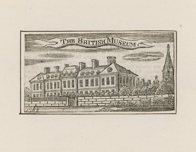 Le British Museum à Montague House - English School