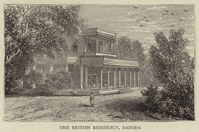 La résidence britannique, Baroda (gravure) - English School