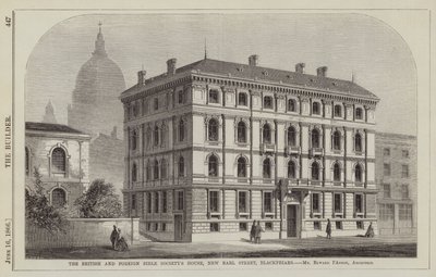 Maison de la Société Biblique Britannique et Étrangère, New Earl Street, Blackfriars, M. Edward I
