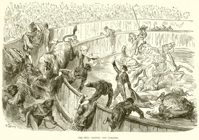 Le taureau sautant la barrière - English School