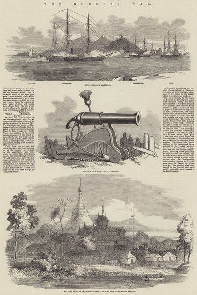 La guerre birmane (gravure) - English School