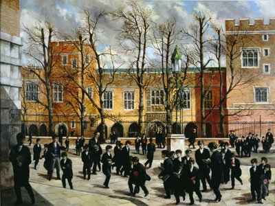 Le Buisson Ardent en haut de Common Lane, surplombant les Nouvelles Écoles, Eton College, c.1935 - English School