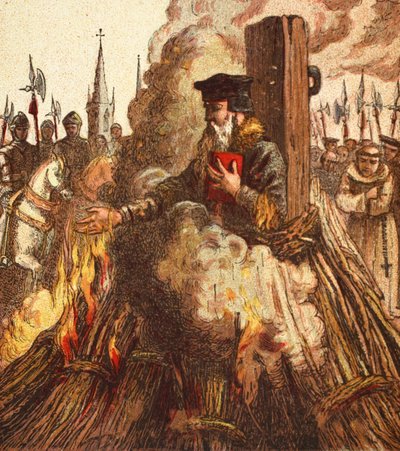 Le Bûcher de Cranmer, pub. 1890 - English School