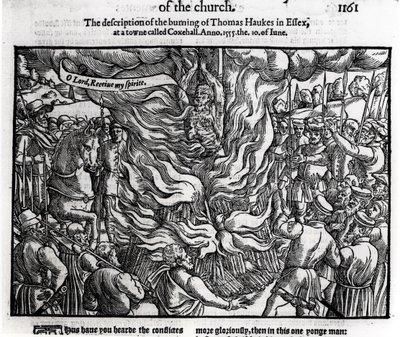 Le bûcher de Thomas Haukes, 10 juin 1555, de 