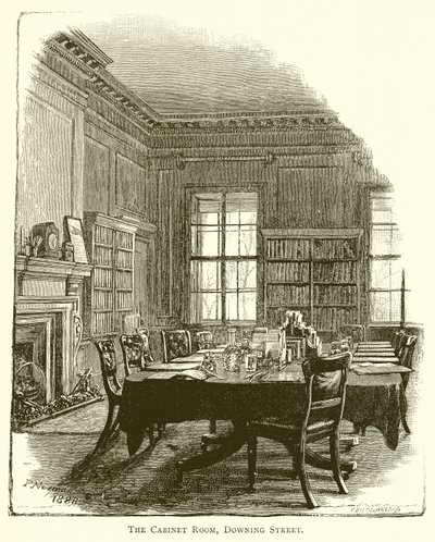 La salle du Cabinet, Downing Street - English School