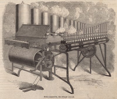 Le Calliope, un orgue à vapeur inventé par Arthur S. Denny en Amérique - English School