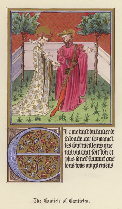 Le Cantique des Cantiques (lithographie en couleur) - English School