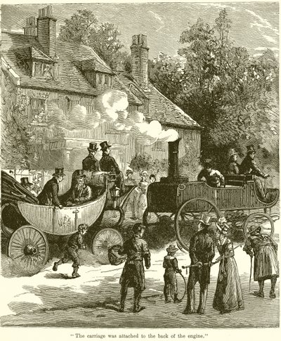 Le chariot était attaché à l