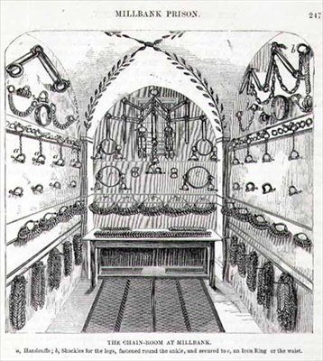 Salle des chaînes à Millbank, extrait de 