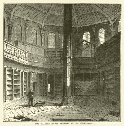 La salle capitulaire avant sa restauration - English School