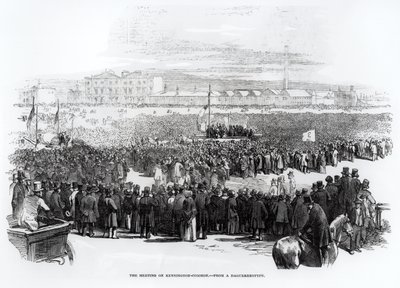La réunion chartiste sur Kennington Common, avril 1848 - English School
