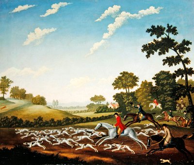 La chasse, vers 1770 - English School