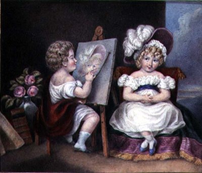 Le portraitiste enfant - English School