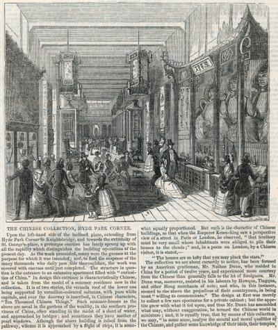La collection chinoise, Hyde Park Corner - English School