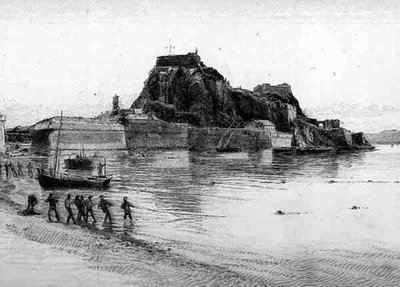 La citadelle, Corfou, Grèce, de 