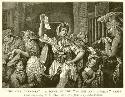 Les chanteurs de la ville : Une scène dans les émeutes de Wilkes et Liberty - English School