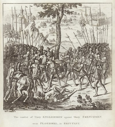 Le combat de trente Anglais contre trente Français, près de Ploërmel, en Bretagne - English School