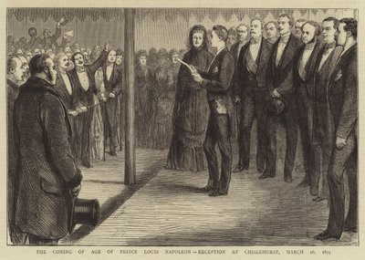 La majorité du Prince Louis Napoléon, réception à Chislehurst - English School