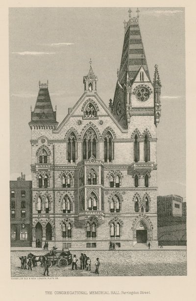 Le Hall Mémorial Congrégationnel, Farringdon Street, Londres - English School