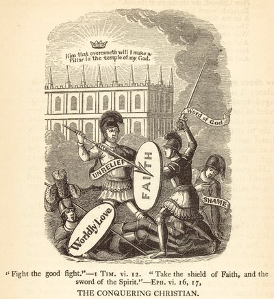 Le chrétien conquérant (gravure) - English School