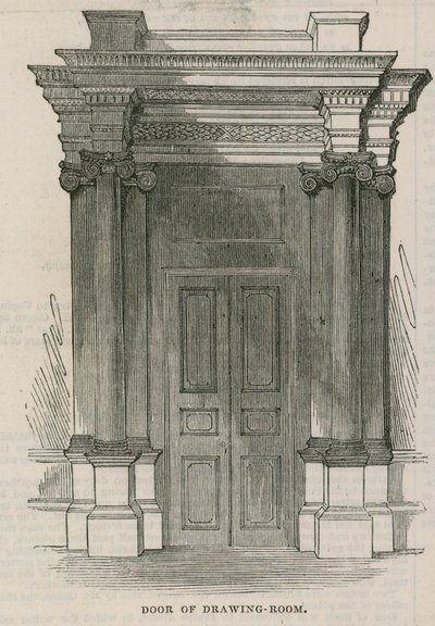 La Conservative Clubhouse : Porte du salon - English School