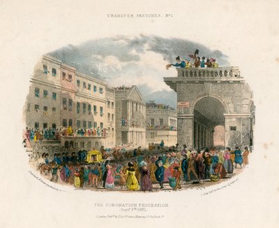 Le cortège du couronnement, 8 septembre 1831 - English School