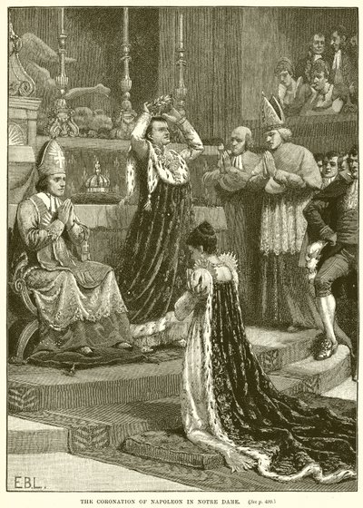 Le couronnement de Napoléon à Notre-Dame - English School