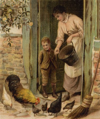 La porte du cottage - English School