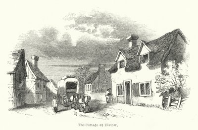 Le Cottage à Elstow (gravure) - English School