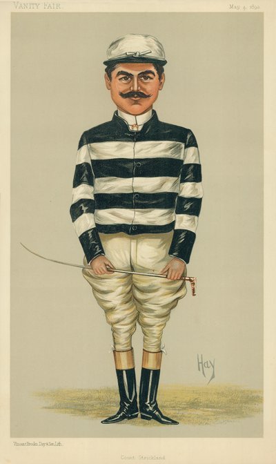 Le Comte Della Catena, Comte Strickland, 4 mai 1893, caricature de Vanity Fair - English School