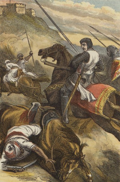 Le comte de Joinville repoussant les Sarrasins, à Mansourah - English School