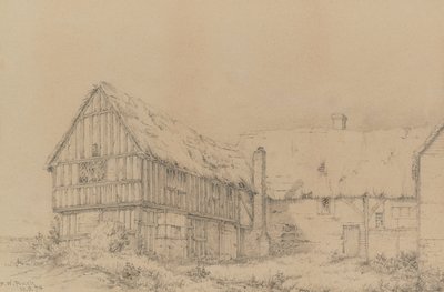 Le Court Lodge à East Farleigh, près de Maidstone, vers 1874 - English School