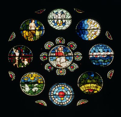 La fenêtre de la Création, conçue par Philip Webb, William Morris et Edward Burne-Jones, 1861 - English School