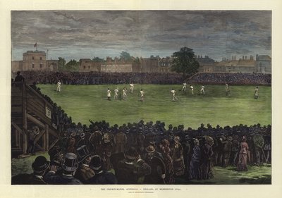 Le match de cricket, Australie contre Angleterre, au Kennington Oval - English School