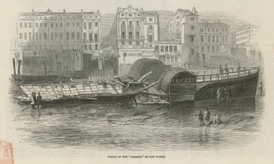 Explosion du bateau à vapeur Cricket - English School