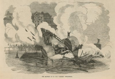 Explosion du bateau à vapeur Cricket - English School