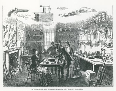 Le Musée Criminel au Bureau des Condamnés, Département de la Police Métropolitaine, Scotland Yard - English School