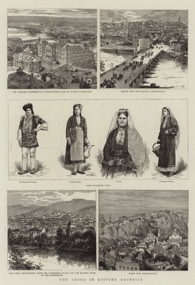 La crise en Roumélie orientale (gravure) - English School