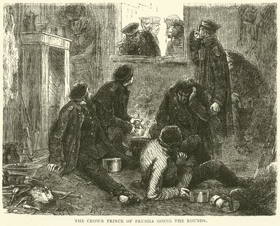 Le Prince héritier de Prusse faisant la ronde, novembre 1870 - English School