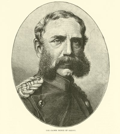 Le prince héritier de Saxe, août 1870 - English School