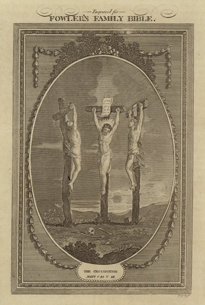 La Crucifixion, Jean, Chapitre 19, Verset 18 - English School