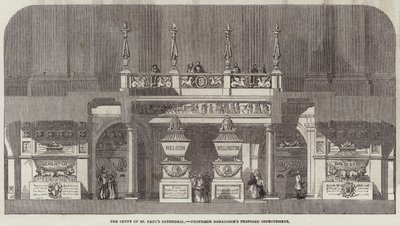 La crypte de la cathédrale Saint-Paul, amélioration proposée par le professeur Donaldson - English School