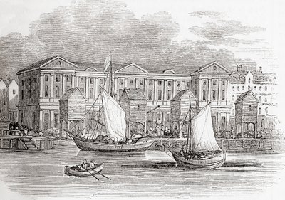La Douane, Londres, Angleterre, telle qu