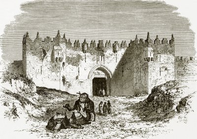 La porte de Damas, Jérusalem - English School