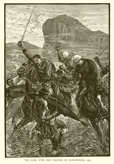 La course avec les couleurs à Isandhlwana, 1879 - English School