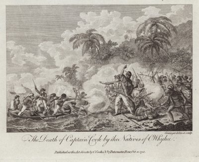 La mort du capitaine Cook - English School