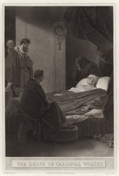 La mort du cardinal Wolsey - English School
