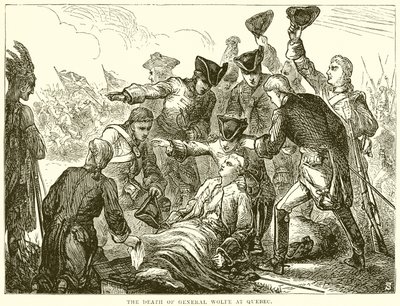 La mort du général Wolfe à Québec - English School