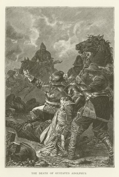 La mort de Gustave-Adolphe - English School